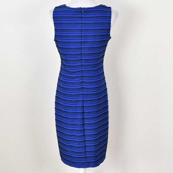Calvin Klein Textured Stripe Sheath Dress - 8 - Picture 4 of 9
